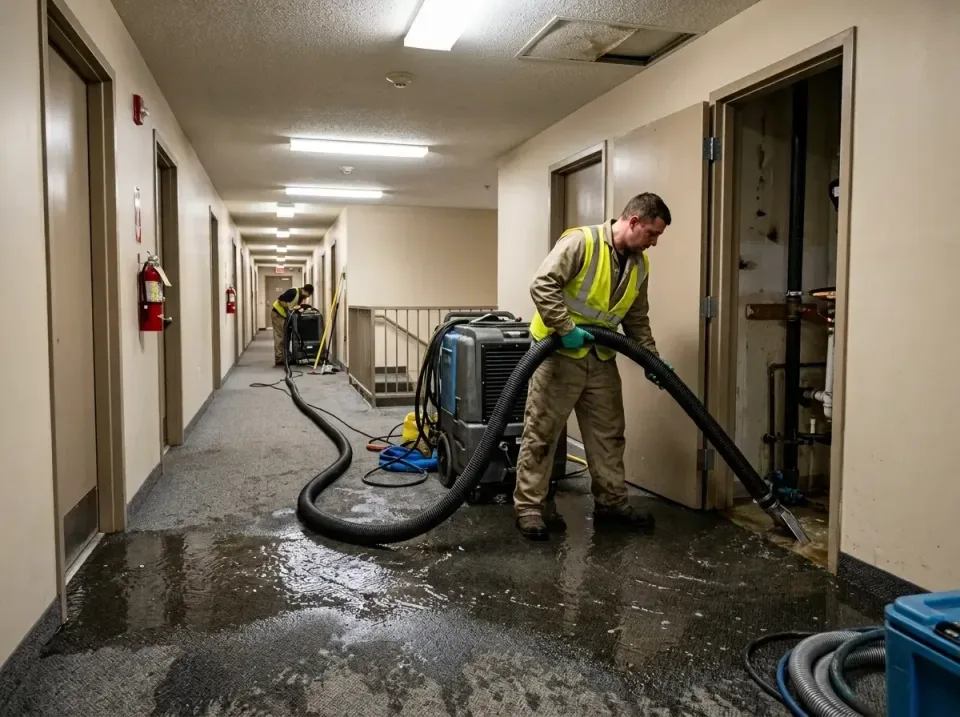multi-unit-apartment-hallway-f-005 — frequently asked questions, Emergency Burst Pipe Water Extraction & Removal in Hansvill…